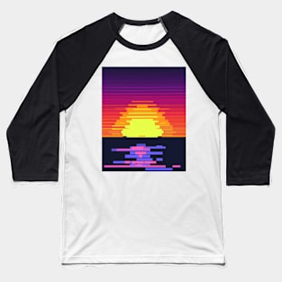 Pixelated sunset 2 Baseball T-Shirt